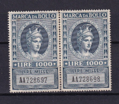 Marca bollo lire - bollo, 1000