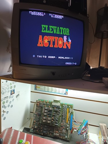 Elevator action arcade pcb - action,