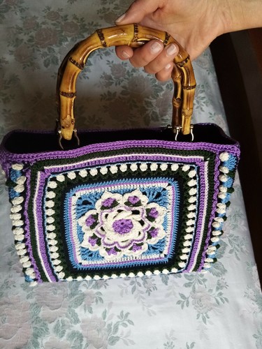 Borsa 100 cotone realizzata - borsa, cotone,
