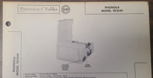 Phonola model tk2149 - phonola,