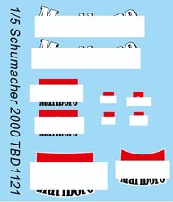 1/5 Decals per Schumacher Casco 2000 della collezione F2000 1/8 TBD1121