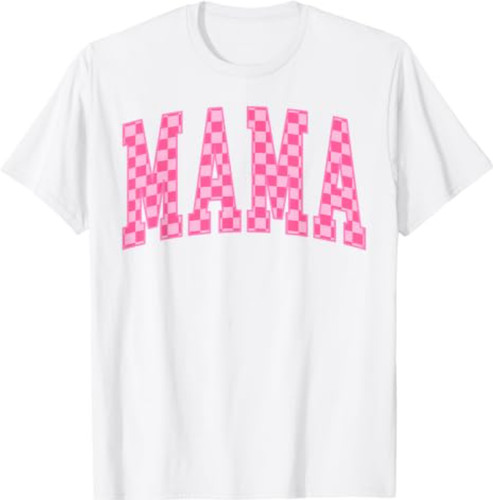 Maglietta rosa scacchi mamma - maglietta,
