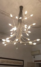 Lampadario Turciù 36 luci nickel Catellani & Smith.