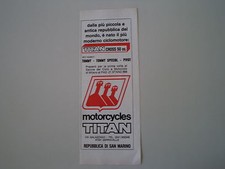 advertising Pubblicità 1975 MOTO TYTAN MOTORCYCLES - SERRAVALLE SAN MARINO