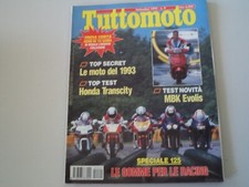 TUTTOMOTO 9/1992 BMW R 100 R/SUZUKI RG 125 GAMMA/HONDA NX 125/KAWASAKI ZXR 400