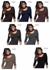 MAGLIA GIROCOLLO JADEA ART. 4056  MANICA LUNGA SCOLLO LOLLO COTONE ELASTICIZZATO