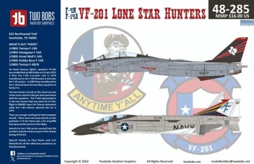 Tb48285 two bobs decals - two,