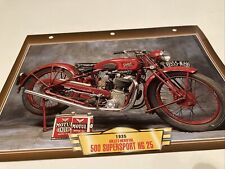 Gillet Herstal 500 HG25 Supersport 1935 Scheda Carta Motocicletta Passion Atlas