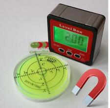 Livella a Bolla con Misuratore di Angoli Digitale Inclinometro Magnetico Livella