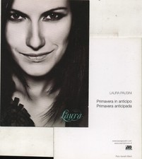 LAURA PAUSINI  FOTO CARTOLINA  PROMOZIONALE Primavera in aticipo 