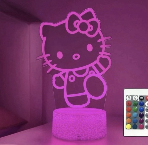 Hello kitty lampada led - kitty, 3d