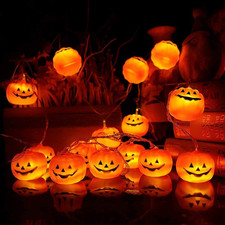 Zucca Di Luci Stringa Halloween 3Meters 20 LED Lanterna Zucca Stringa per Feste 