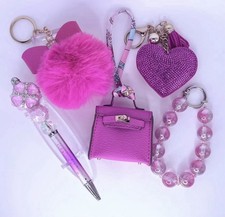 Set mini borsetta con ciondolo