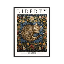 Stampa gatto Liberty Londra