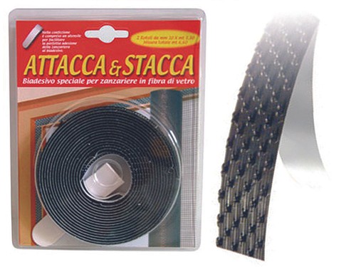 Nastro velcro adesivo per