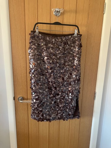 Gonna midi con paillettes