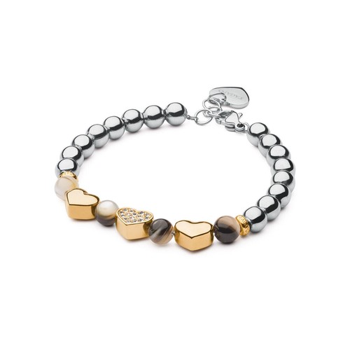 Sagapo bracciale sfere cuori - sfere,