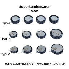 Supercondensatore 5,5V da 0,1F