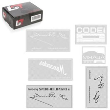 Adesivo parabrezza finestrino sticker codice allarme per Mercedes Carl Benz