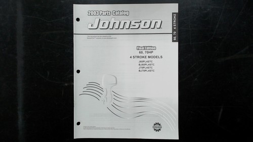 Johnson 2003 catalogo ricambi - johnson,