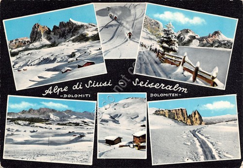 Cartolina alpe siusi vedute - cartolina,