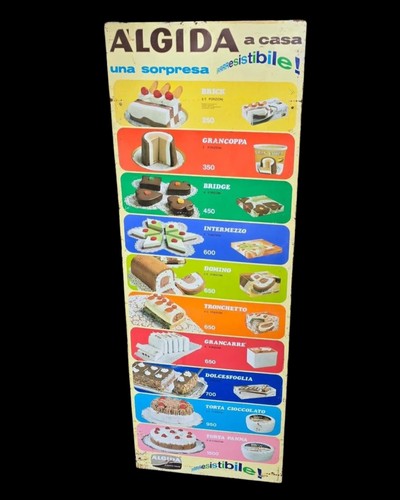 Insegna tabella gelati algida - insegna,
