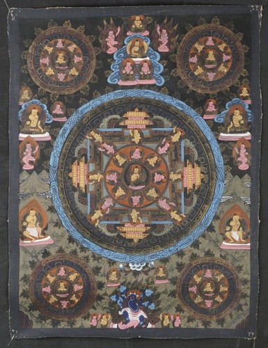 Quadro mano tela mandala - quadro,