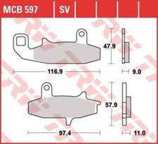 Pastiglia freno MCB597 SUZUKI