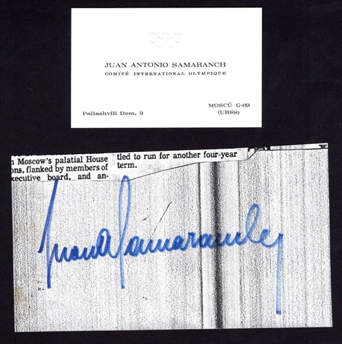 Autografo juan antonio - autografo,