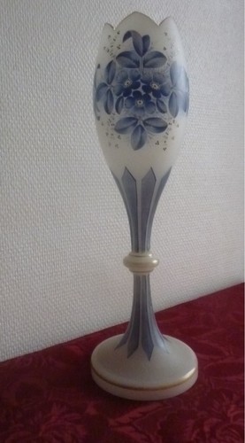 Vase opaline givrée - vase,