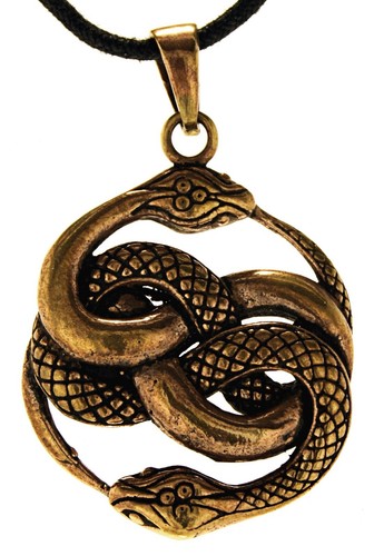 Ciondolo serpente bronzo