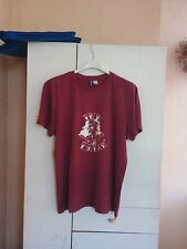 Tee Ink Break Tattoo Divided H&M Burgundy L Casual Cotton Moda Streetwear Italia