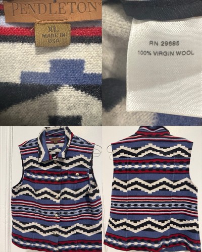 Gilet vintage pendleton aztec - gilet,