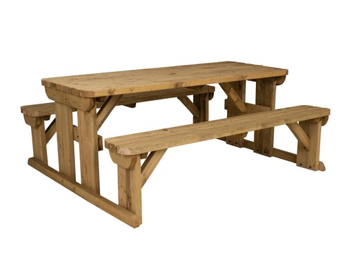 Set tavolo panca legno - tavolo, in