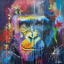 Quadro astratto ARTISTA ORIGINALE 90 cm x 90 cm quadro moderno XXL quadri - arte esclusiva