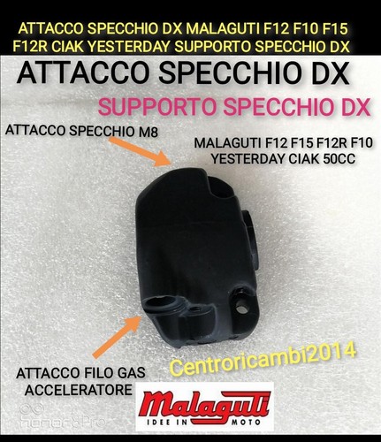 Attacco specchio malaguti - attacco, dx
