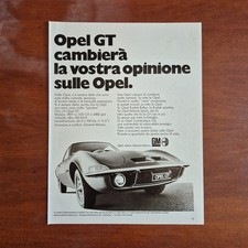 1969 Opel GT - Original AD Advertising Pubblicità Vintage