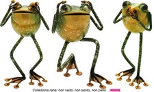 Rana in Metallo n.3 pezzi /