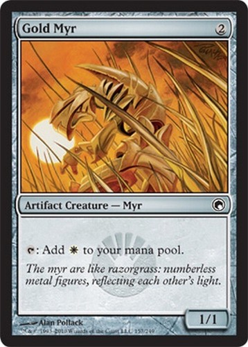 Gold myr scars mirrodin - of, [