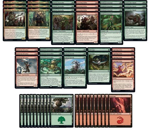 Mazzo creature rosso verde - rosso,