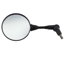 Coppia Specchietti Specchio Retrovisore Ricambio Moto Scooter Naked Nero DX+SX