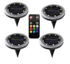 Set 4 Faretti Solari LED RGBWW