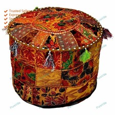 Pouf In Cotone Bohemien Con