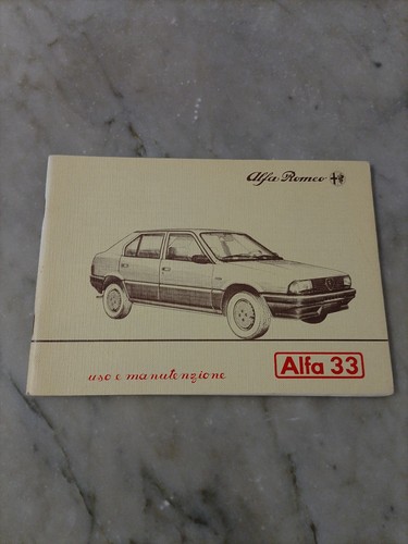 Alfa romeo - 33, libretto