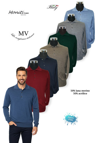 Maglia uomo polo bottoni - maglia,
