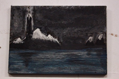 Quadro dipinto olio - su, tela