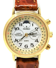 Orologio Peugeot lunar perpetual calendar moon phase watch vintage lady montre
