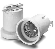 2 portalampade porcellana E40