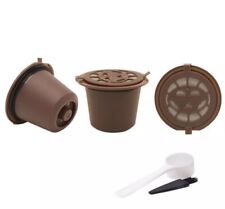 3 CAPSULE RICARICABILI NESPRESSO RIUTILIZZABILI CAFFÈ + SPAZZOLA + DOSATORE