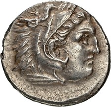 Dracma 336-323 a.C. Alessandro Magno Macedonia NGC AU Moneta Argento (1768)